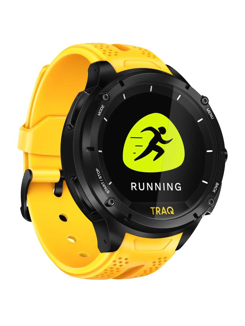 Buy TRAQ Unisex Black Yellow Digital Smart Watch 75001PP03 Smart Watches for Unisex 13708736 Myntra