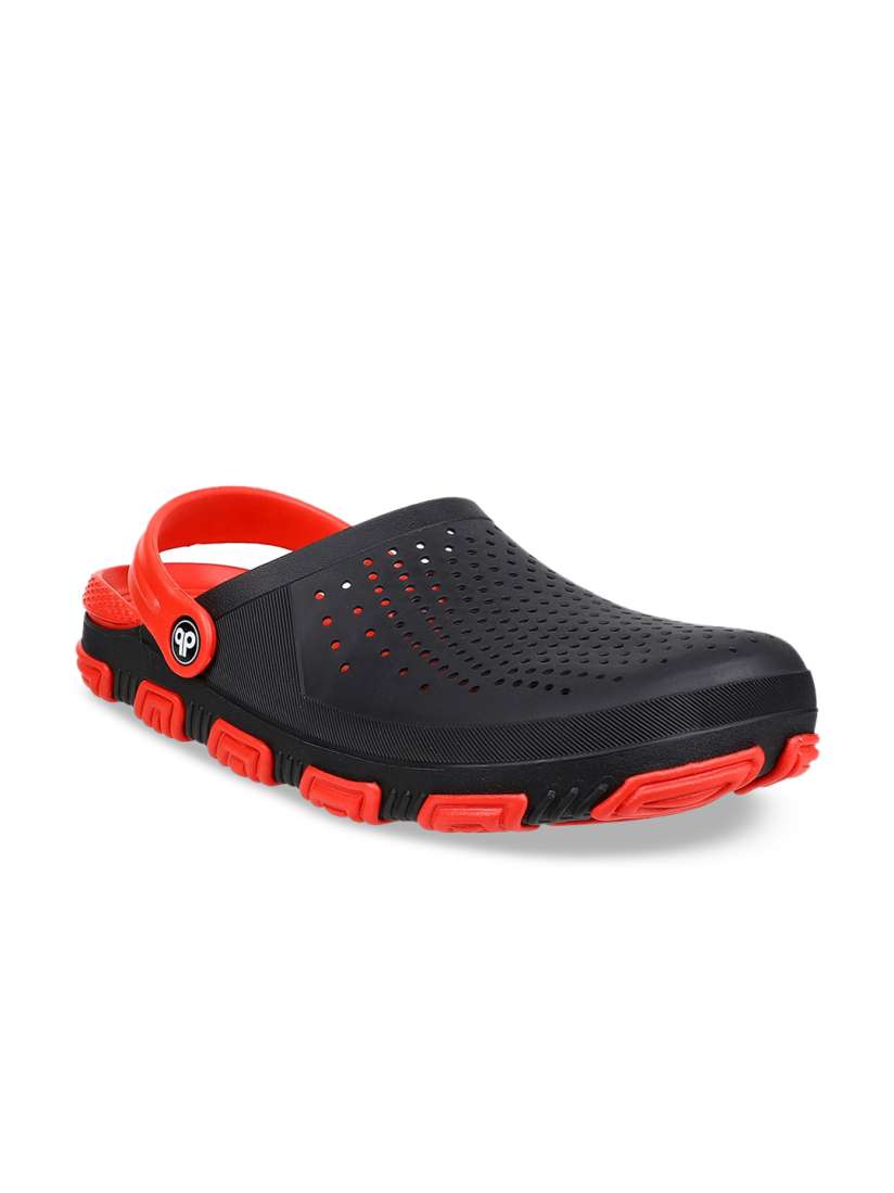 Buy Bonkerz Men Black Red Solid Clogs Casual Shoes for Men 13716802 Myntra