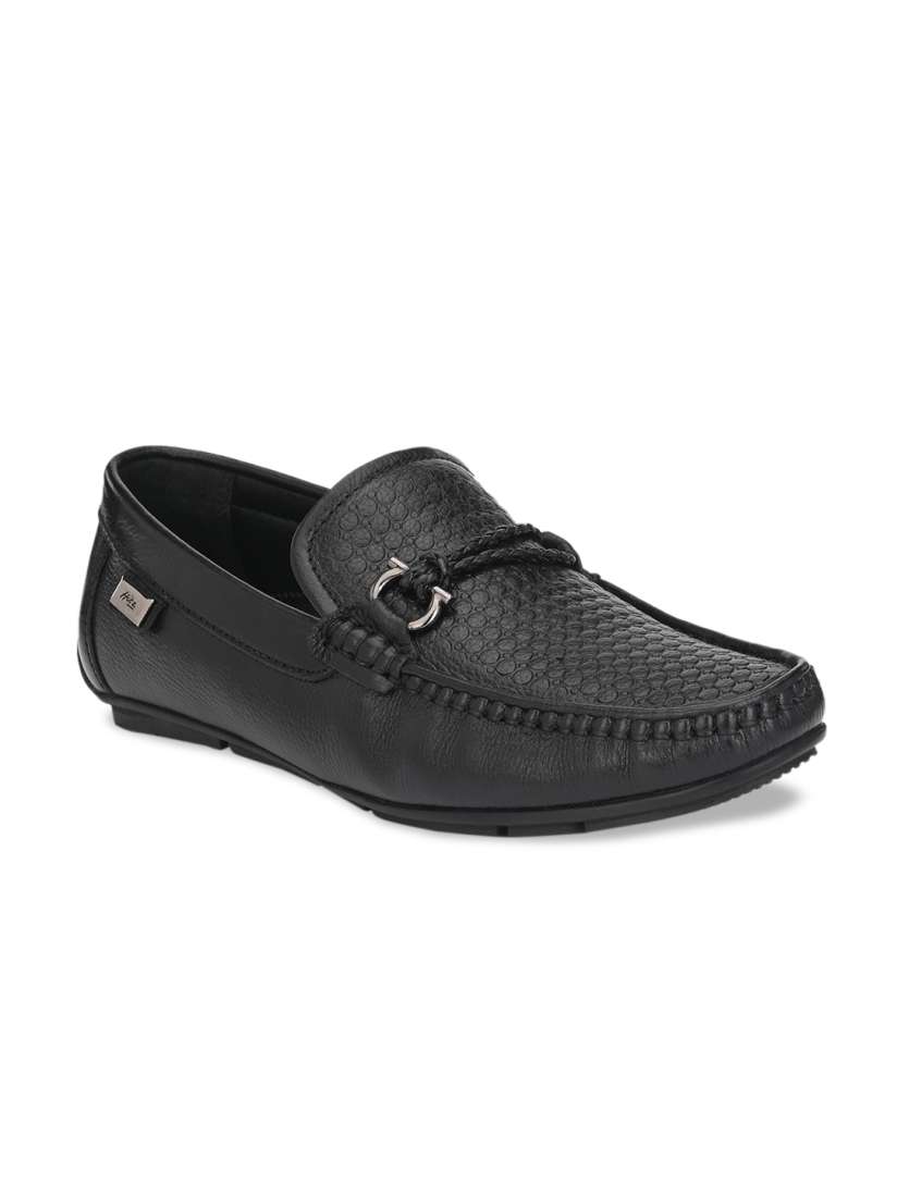 Buy Hitz Men Black Textured Leather Loafers Casual Shoes for Men 13575006 Myntra