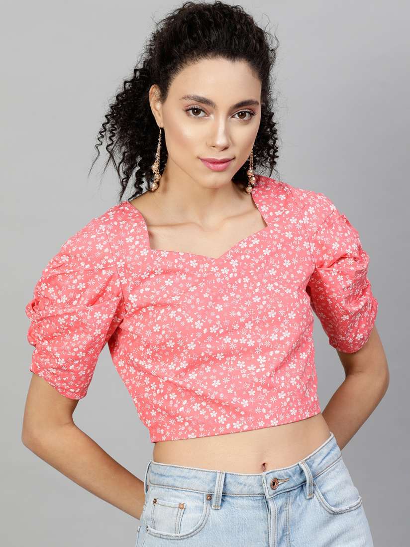 Myntra short tops top
