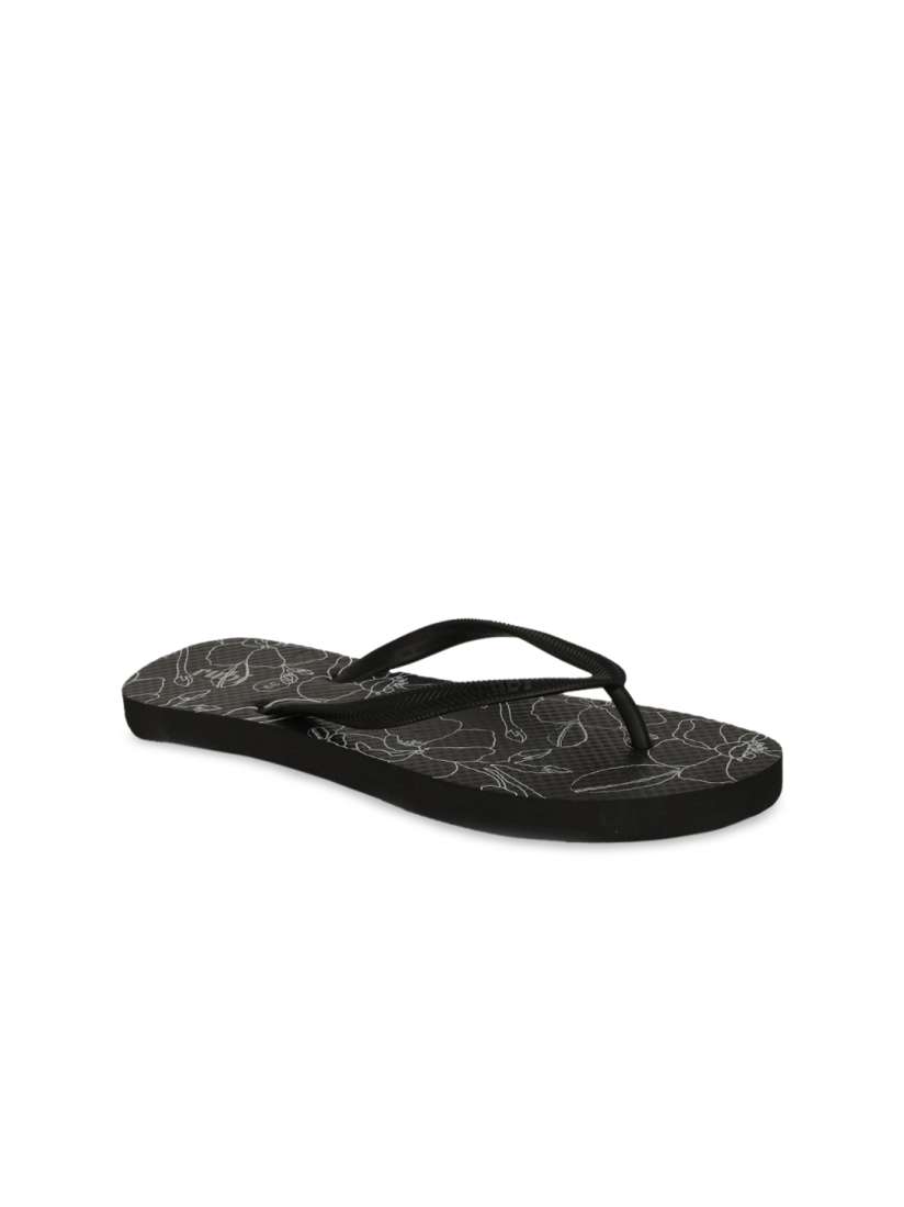 Buy rubi Women Black White Printed Thong Flip Flops Flip Flops for Women 13752226 Myntra