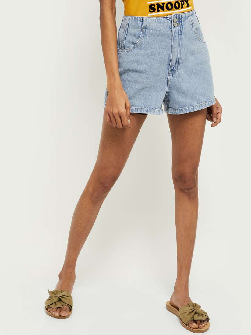 Myntra denim shorts store
