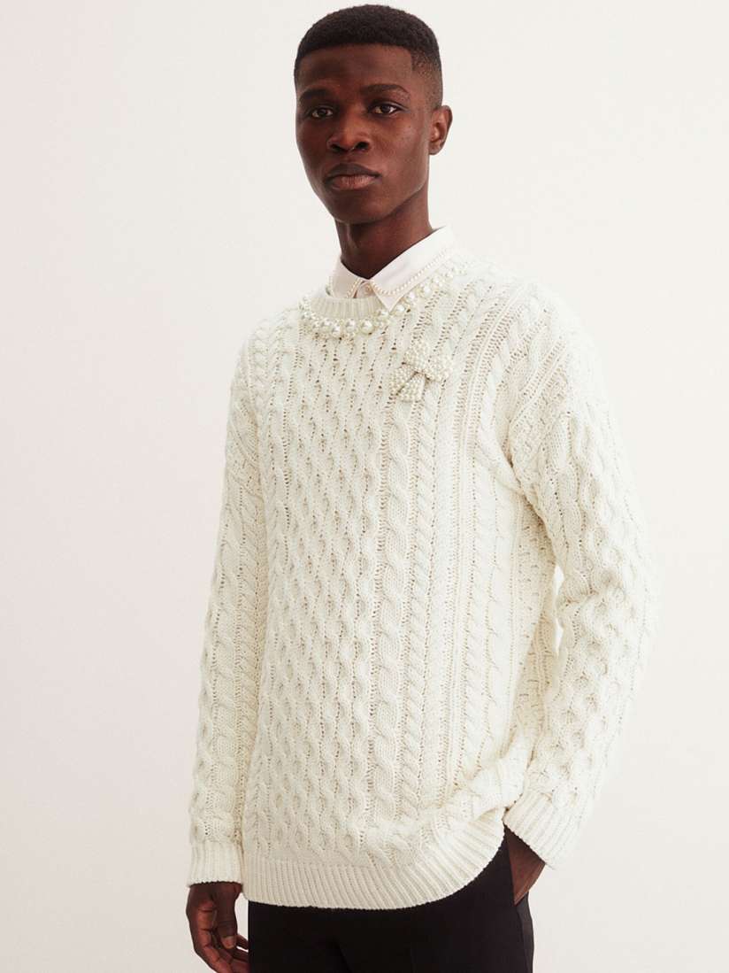 Mens cotton jumper cheap