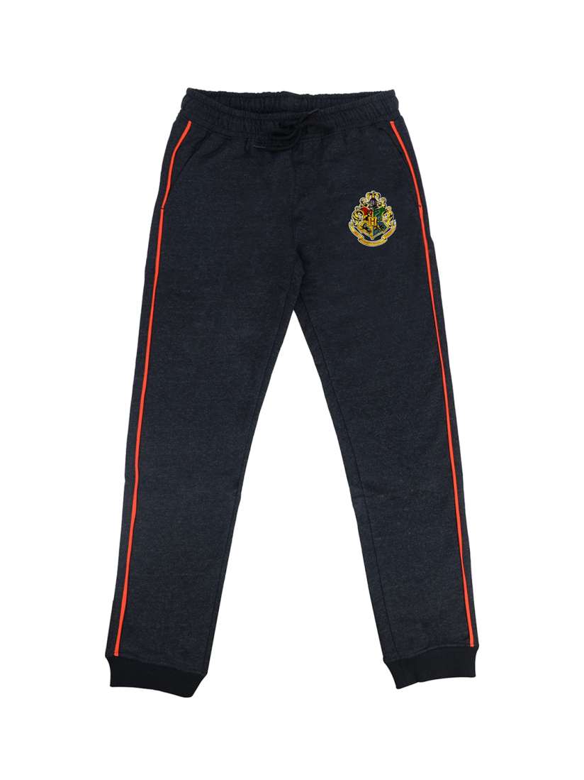Buy Harry Potter Boys Charcoal Grey Solid Straight Fit Joggers Track Pants for Boys 13771846 Myntra