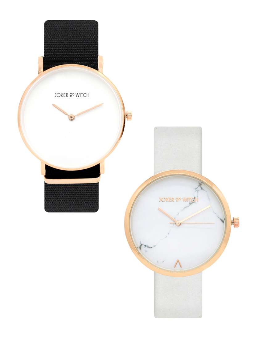 Buy JOKER WITCH White Black Jamie Paul Couple Watch Gift Set JWCW150 Watch Gift Set for Unisex 13759716 Myntra