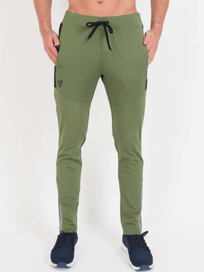 Buy VEGA Men Olive Green Solid Slim Fit Rapid Dry Track Pants Track Pants for Men 13770878 Myntra
