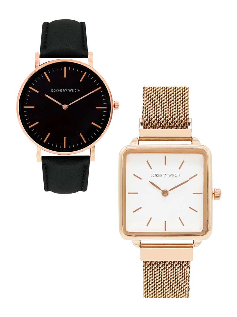 Buy JOKER WITCH Joey Pacey Couple Watch Gift Set JWCW117 Watch Gift Set for Unisex 13759624 Myntra