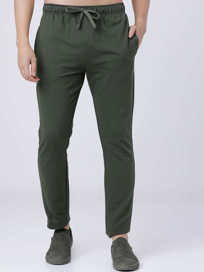 Buy HIGHLANDER Men Olive Green Solid Slim Fit Track Pants Track Pants for Men 13861868 Myntra