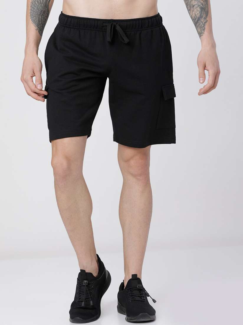 Buy HIGHLANDER Men Black Solid Slim Fit Regular Shorts Shorts for Men 13858434 Myntra