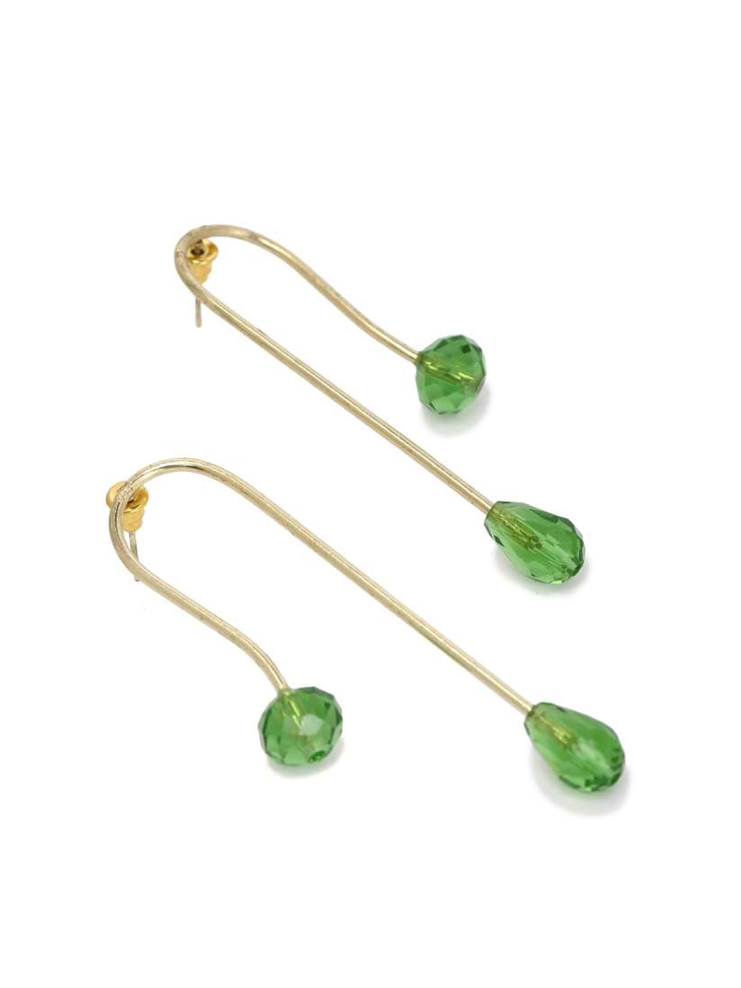 Emerald green earrings forever 21 clearance