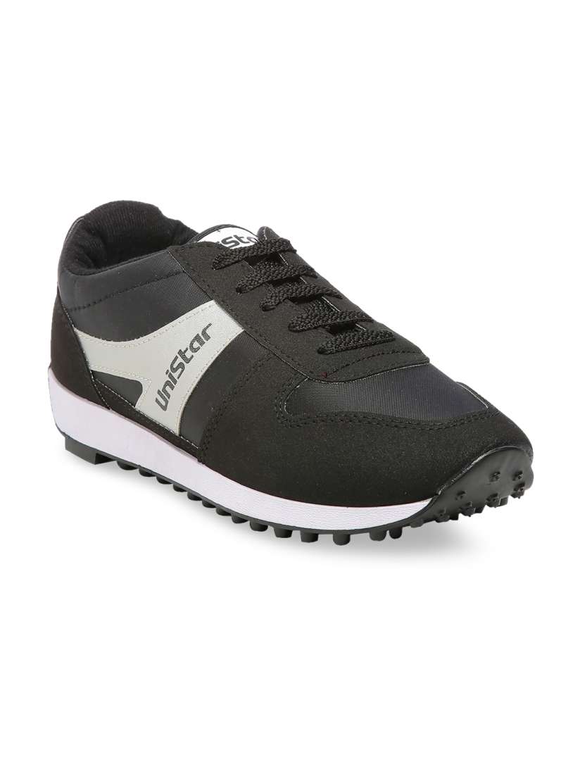 Buy UNISTAR Men Black Synthetic Running Shoes Sports Shoes for Men 13888396 Myntra