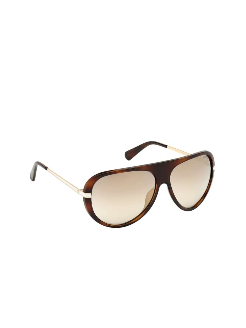 Buy Guess Men Mirrored Lens Brown Aviator Sunglasses With UV Protected Lens GU6964 61 52C Sunglasses for Men 13888908 Myntra