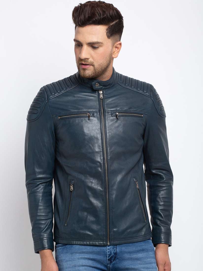 Teakwood leather jackets myntra on sale