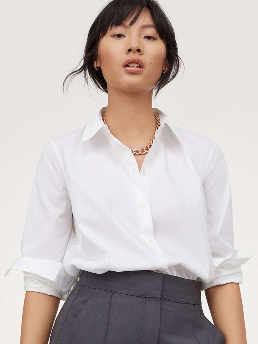 White shirt womens h top