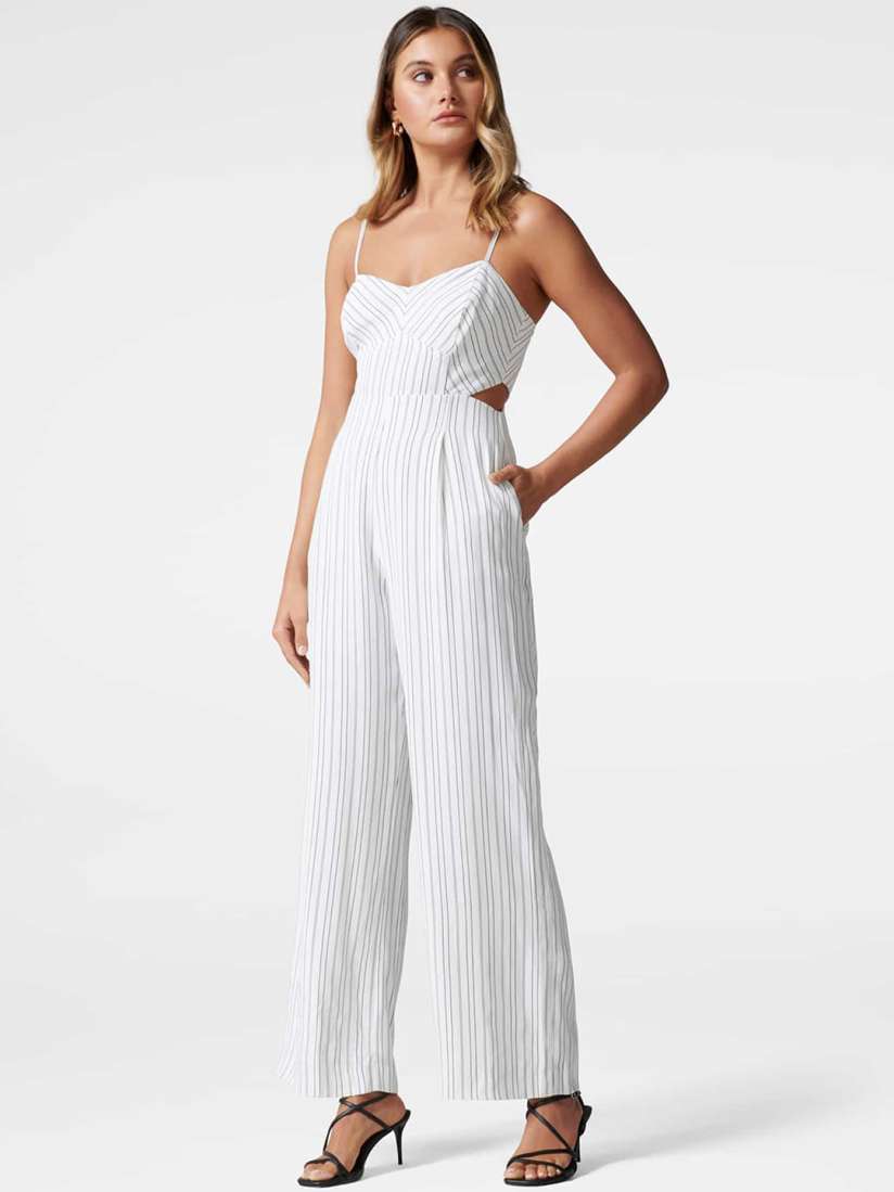 Forever new striped jumpsuit online