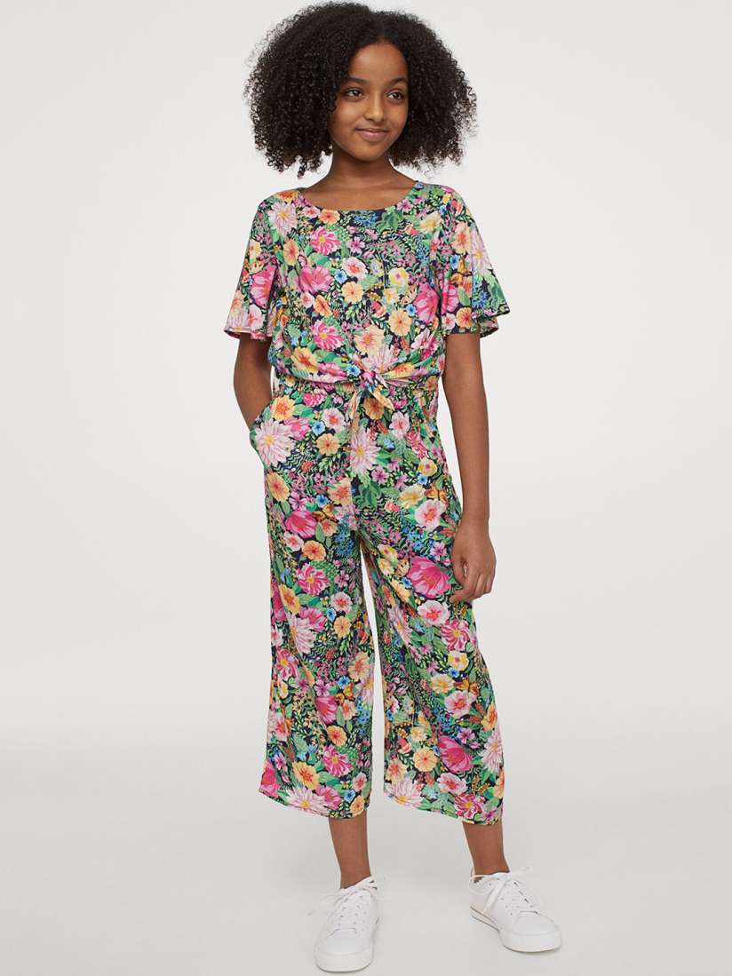 Buy H M Floral viscose Sustainable jumpsuit Jumpsuit for Girls 13910844 Myntra