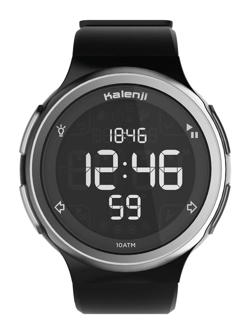 Buy Kalenji By Decathlon Unisex Black Digital Watch Watches for Unisex 13955222 Myntra