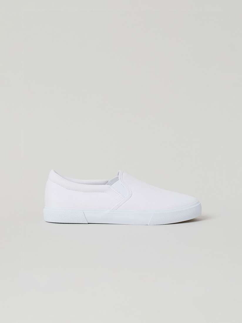 Buy H M Women White Solid Slip on Trainers Casual Shoes for Women 13965260 Myntra