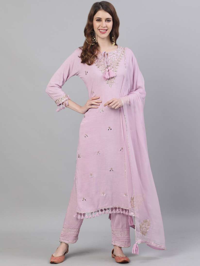 Gota patti suit myntra outlet