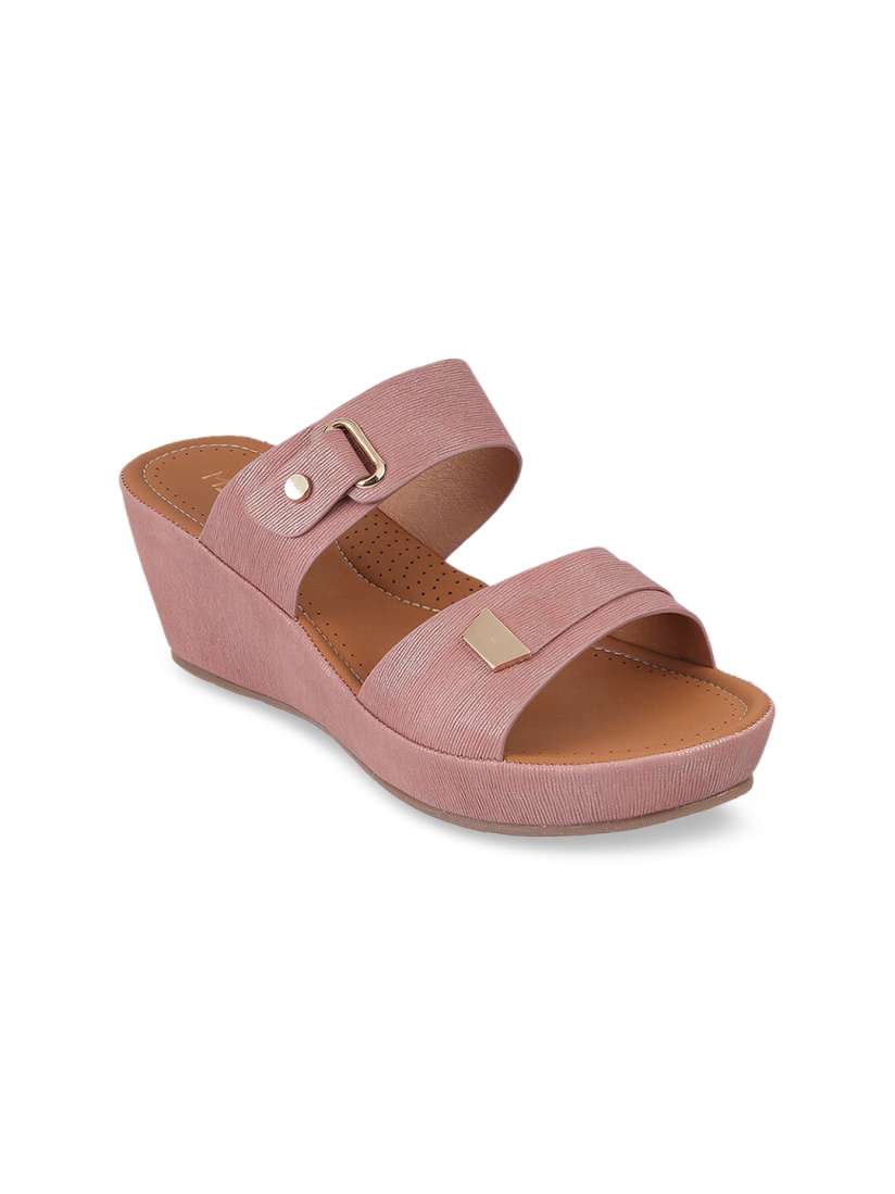 Buy Metro Women Peach Coloured Solid Sandals Heels for Women 13819246 Myntra