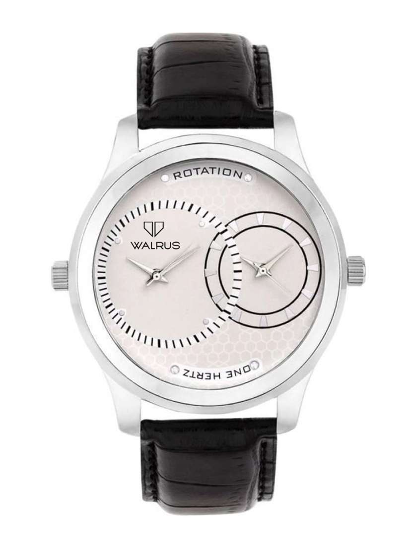 Invictus leather quartz watch online