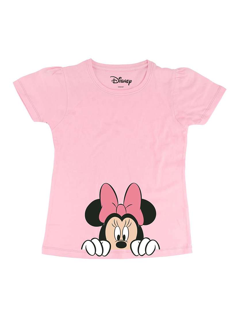 Disney Minnie Mouse Disney V Neck T Shirt Simple Women's T-shirt