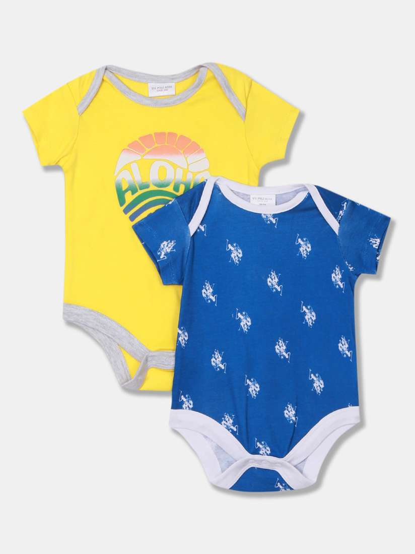 Buy Polo Kids Infant Boys Pack of Assorted Bodysuits