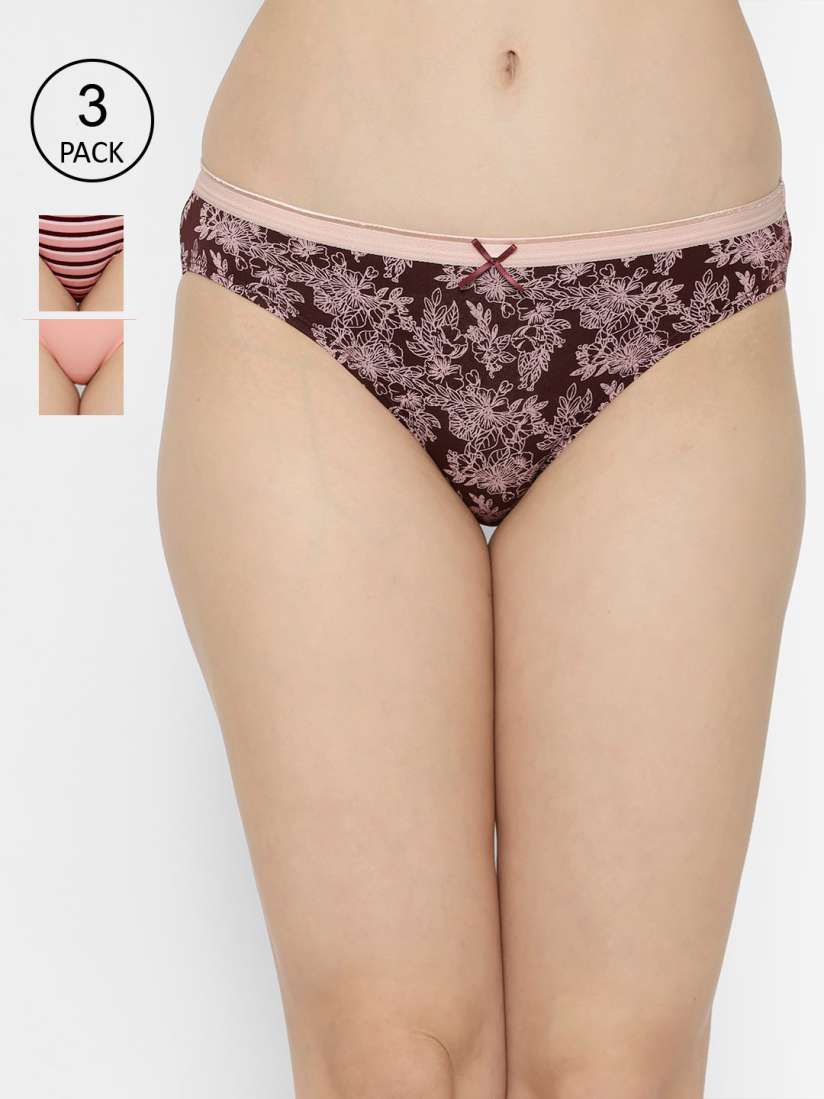 Buy Soie Women Pack Of 3 Basic Briefs 3BF 16 Briefs for Women 14128222 Myntra
