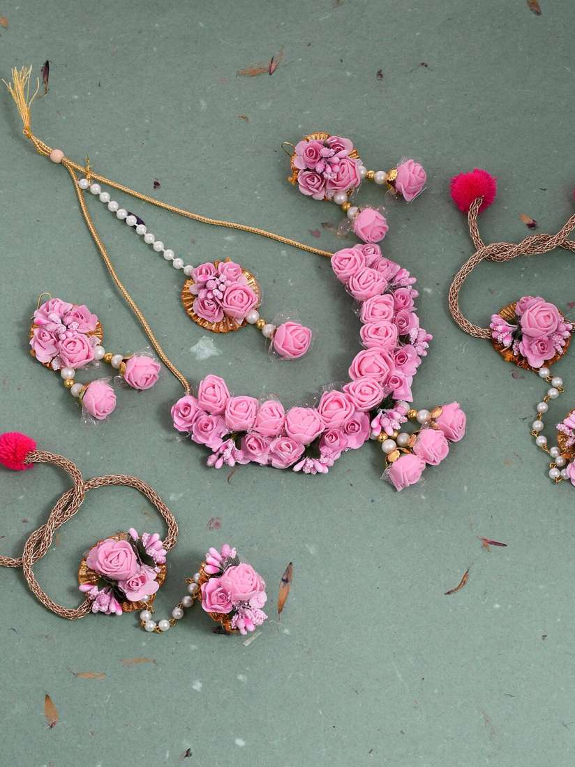 Flower jewellery myntra on sale