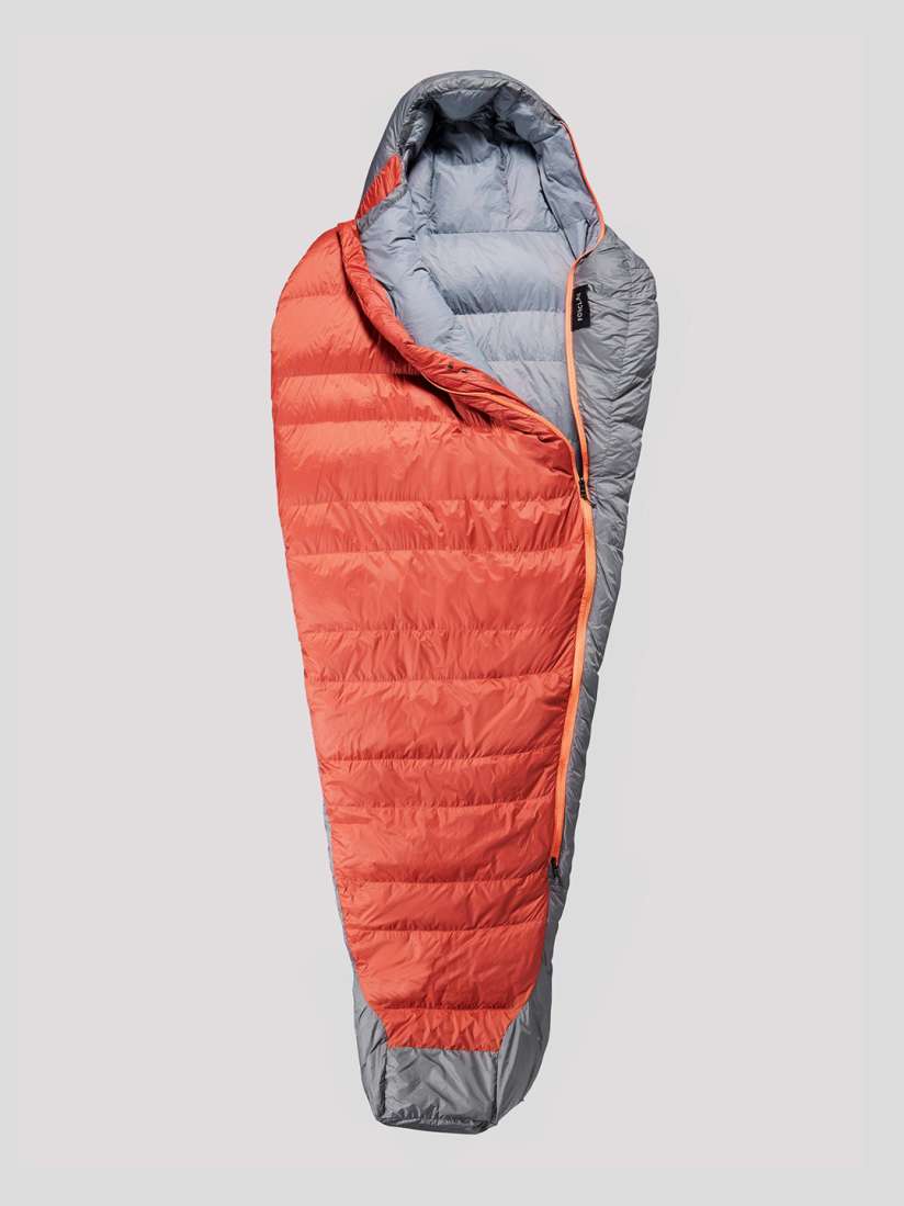 Buy FORCLAZ By Decathlon Orange Grey Colourblocked Feather Down Sleeping Bag TREK 900 Sleeping Bag for Unisex 14179808 Myntra