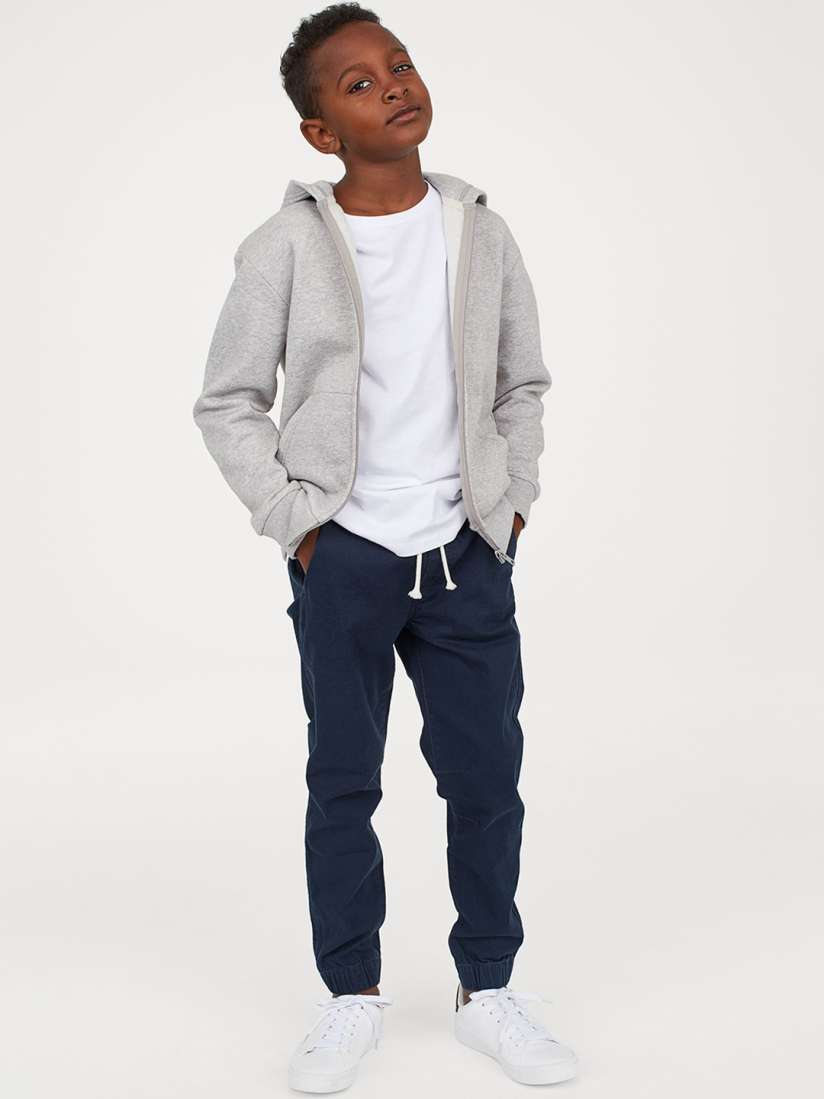 Cotton twill joggers h&m shop