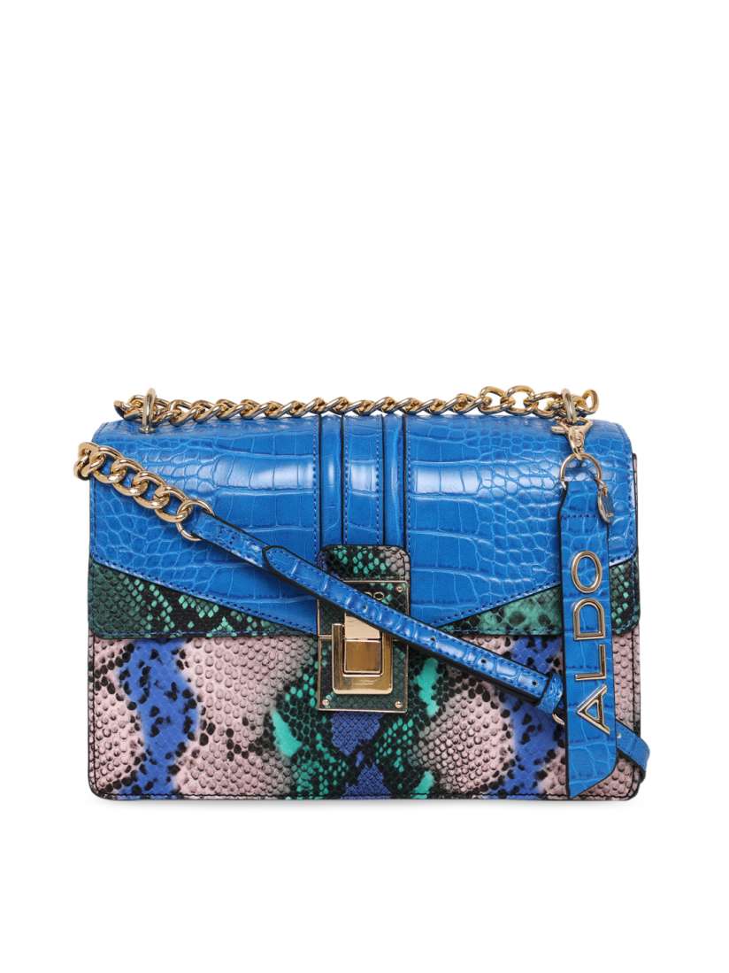 Buy ALDO Blue Green Animal Textured Sling Bag Handbags for Women 14197440 Myntra