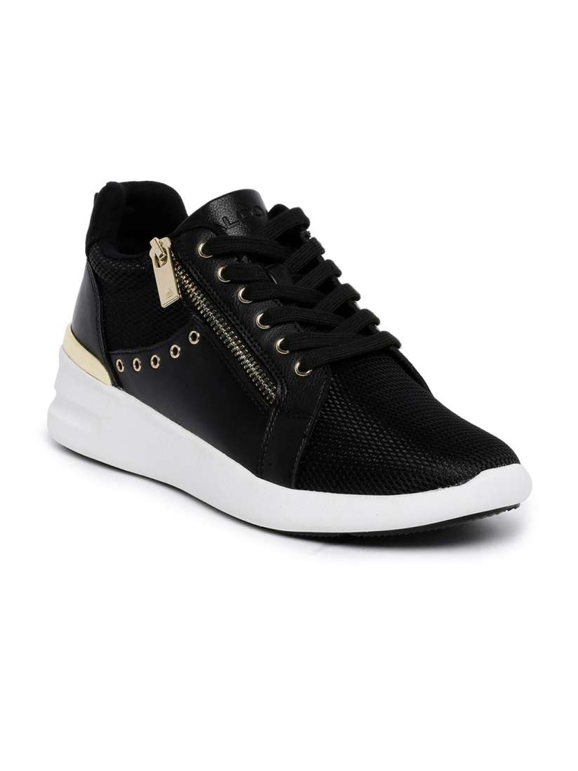 Aldo black sneakers womens online
