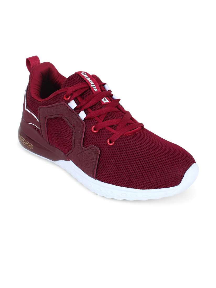 Buy Champs Men Burgundy Mesh Running Shoes Sports Shoes for Men 14224454 Myntra