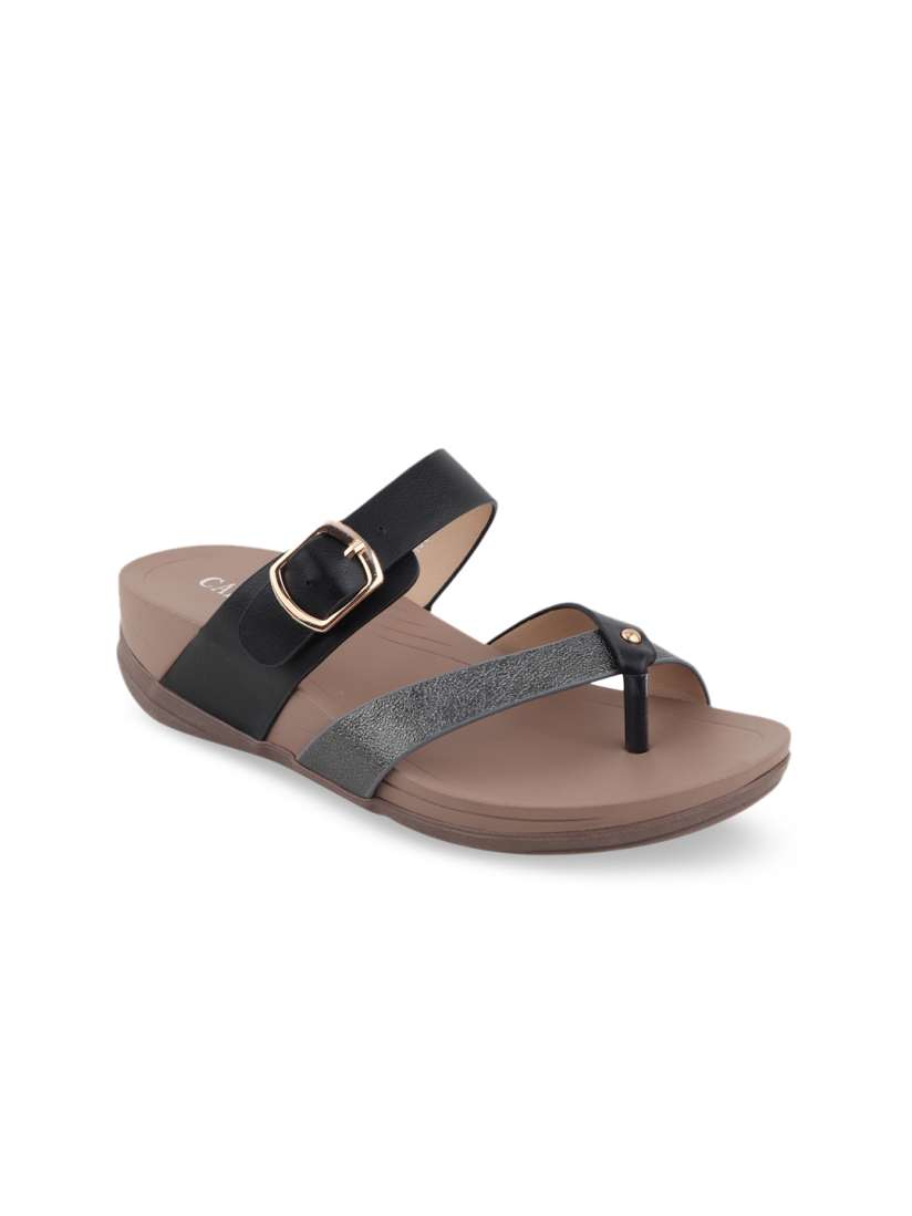 Buy CALZADO Women Black Solid Sandals Heels for Women 14022484 Myntra