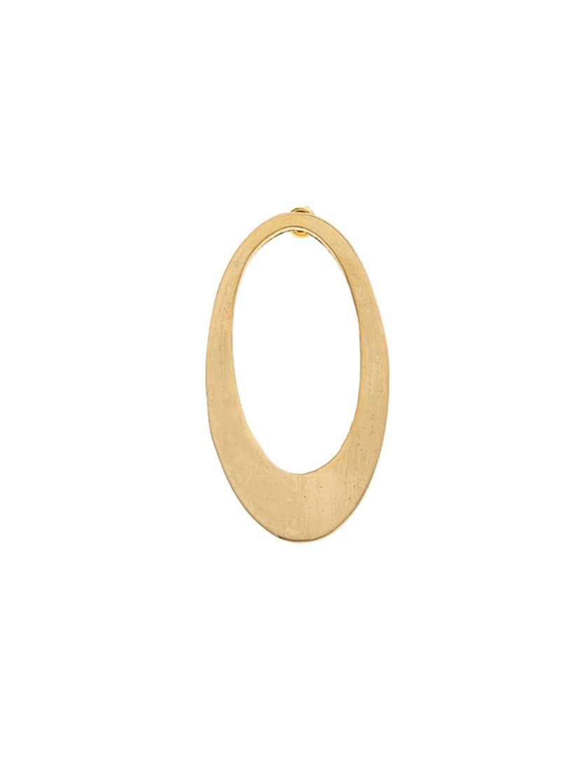 Buy FOREVER 21 Gold-Toned Oval Drop Earrings Earrings for Women