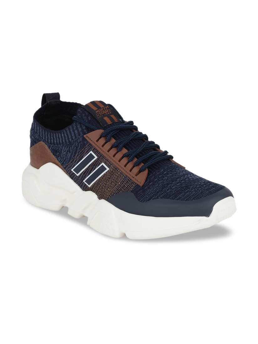 Buy North Star Men Navy Blue Brown Woven Design Sneakers Casual Shoes Casual Shoes for Men 14023000 Myntra