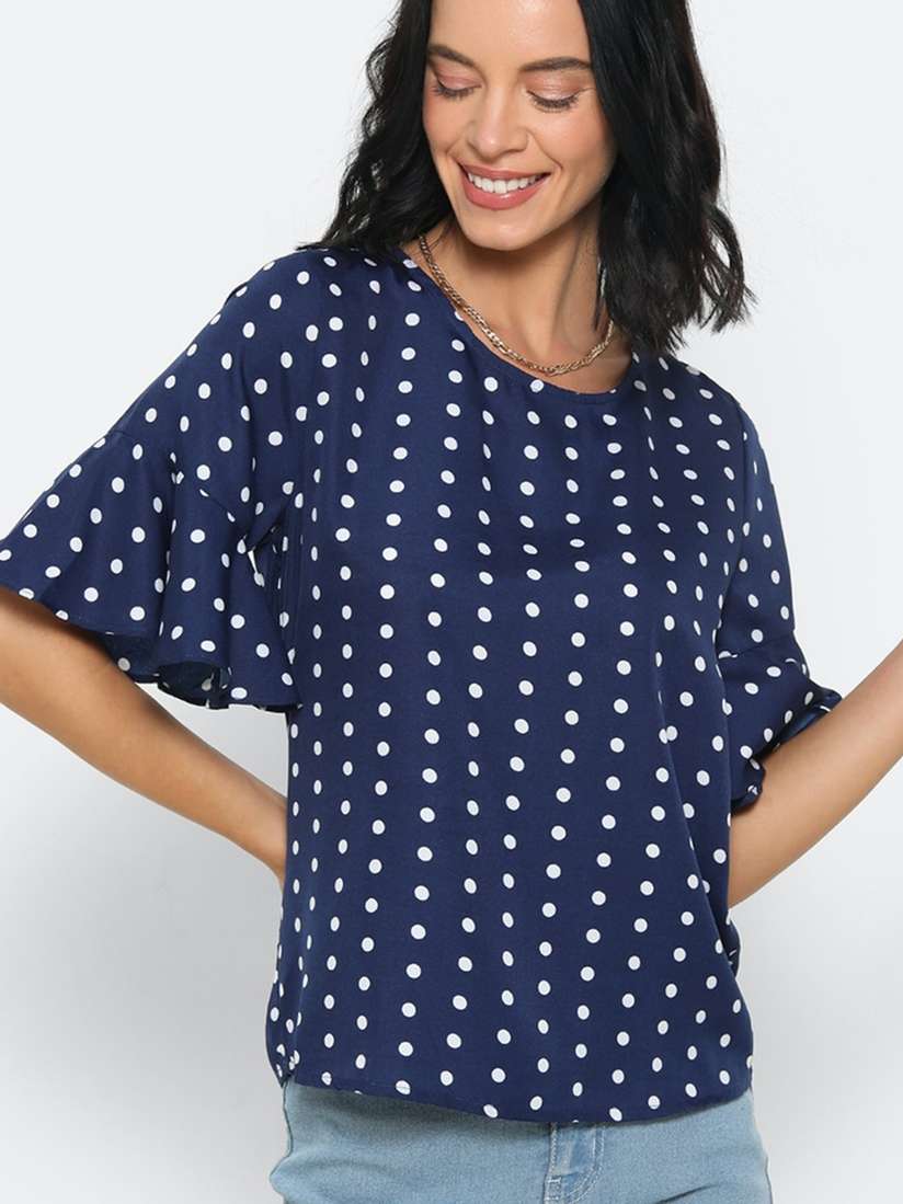 Sleeve Black And White Polka Dot Sweater Forever 21 Talbots Womens