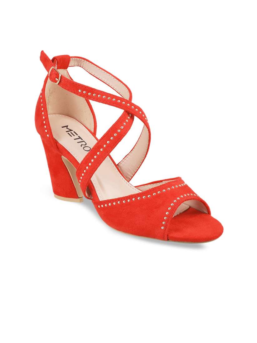 Red heels myntra cheap