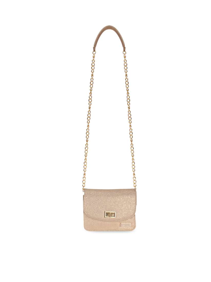 Buy Berrypeckers Gold Toned Embellished Sling Bag Handbags for Women 14325560 Myntra