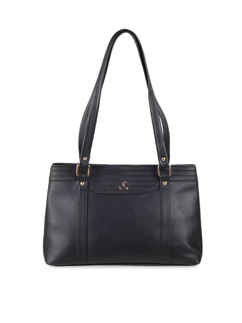 Black handbag myntra store