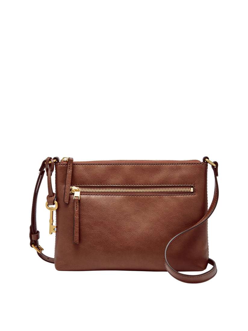 Fossil leather sling bag shop