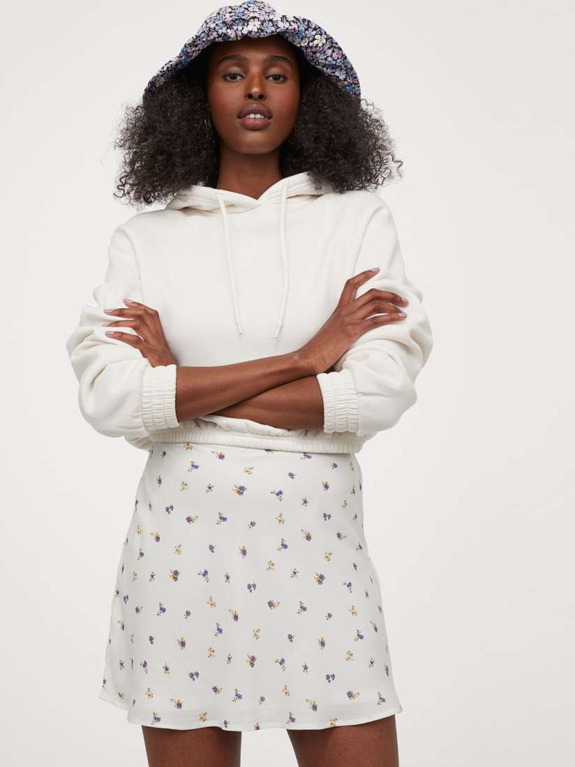 Skirt with a hood h&m top