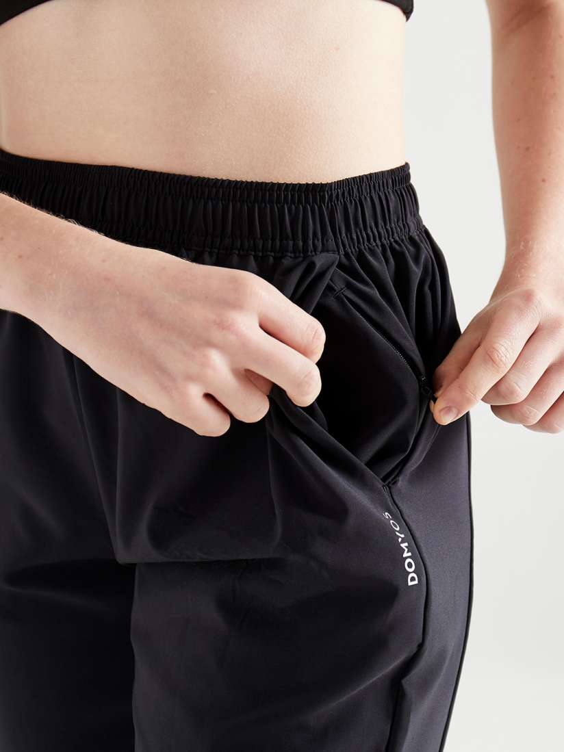 Buy Domyos By Decathlon Women Black Solid Slim Fit Rapid Dry Joggers Track Pants for Women 14404362 Myntra
