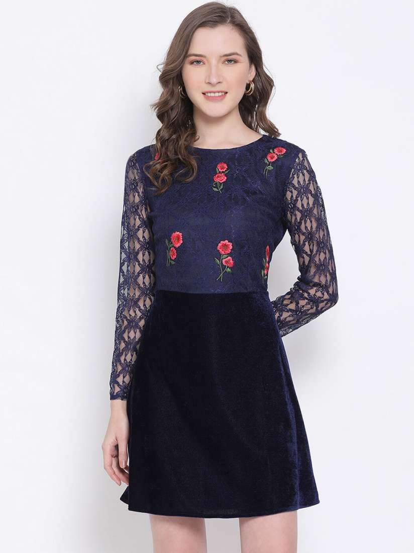 Myntra lace dress cheap