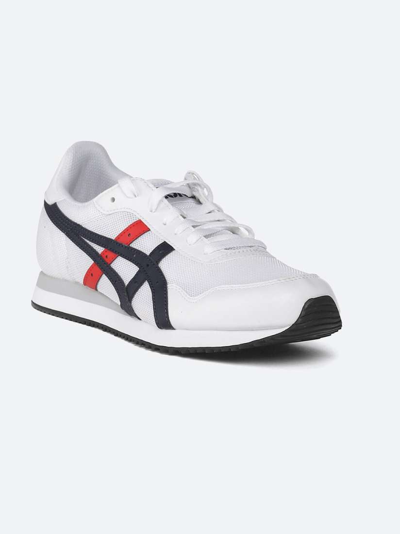 Buy ASICS Tiger Runner Men White Synthetic Road Running Shoes Sports Shoes for Men 14435588 Myntra