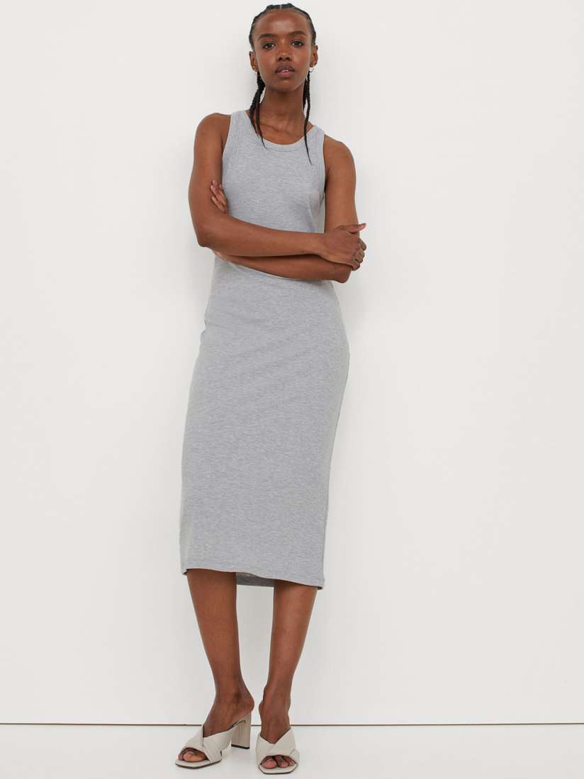 Ribbed jersey dress deals