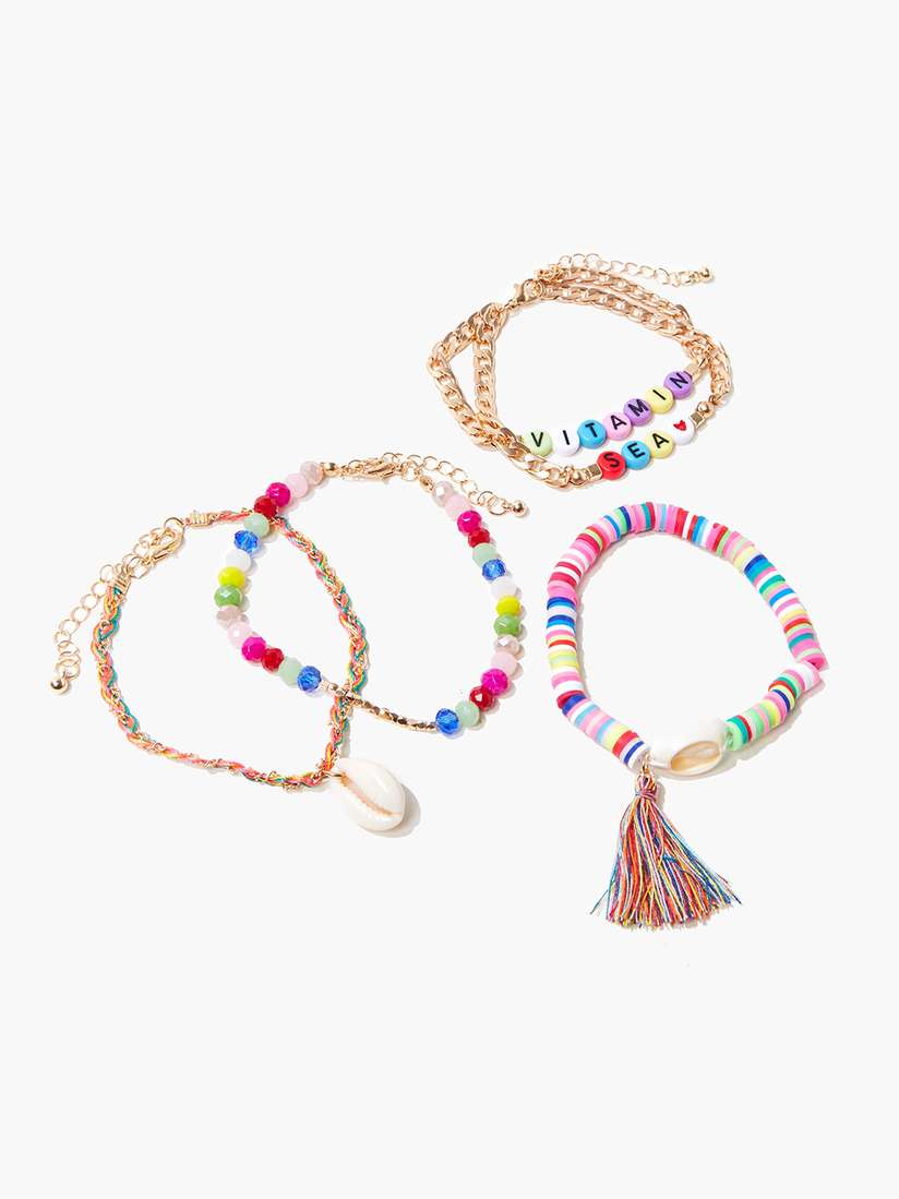 Myntra Bracelets Forever 21 Buy FOREVER 21 Women Set Of Multi Gold