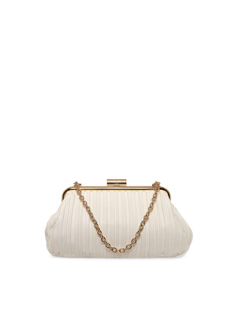 Buy ALDO White Gold Toned Textured Purse Clutch Clutches for Women 14506572 Myntra