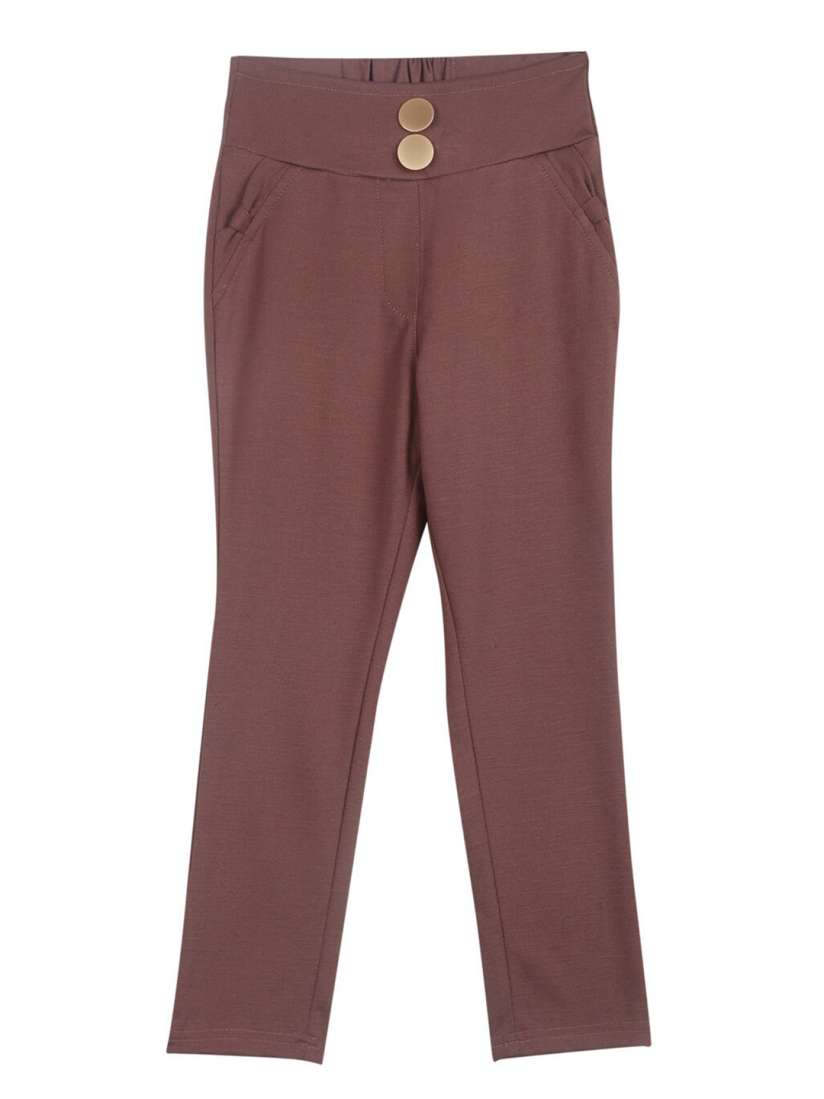 Buy Tiny Girl Girls Brown Skinny Fit Jeggings Jeggings for Girls 14511298 Myntra